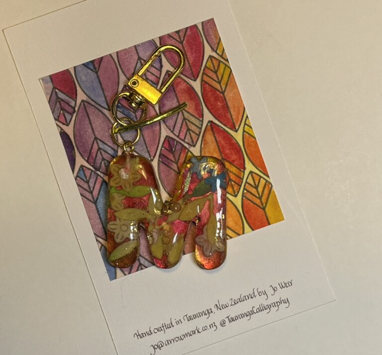 Key ring: letter M