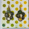Tauranga Jewellery: Hand crafted earrings made in Tauranga from resin and alcohol, set in gold-metal bezesl.