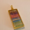 Tauranga Jewellery: Pendant hand crafted from tissue, alcohol ink and resin