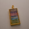 Tauranga Jewellery: Pendant hand crafted from tissue, alcohol ink and resin