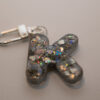 Gift: Key ring with sparkly letter K