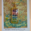 Tauranga Jewellery: Pendant hand crafted from tissue, alcohol ink and resin