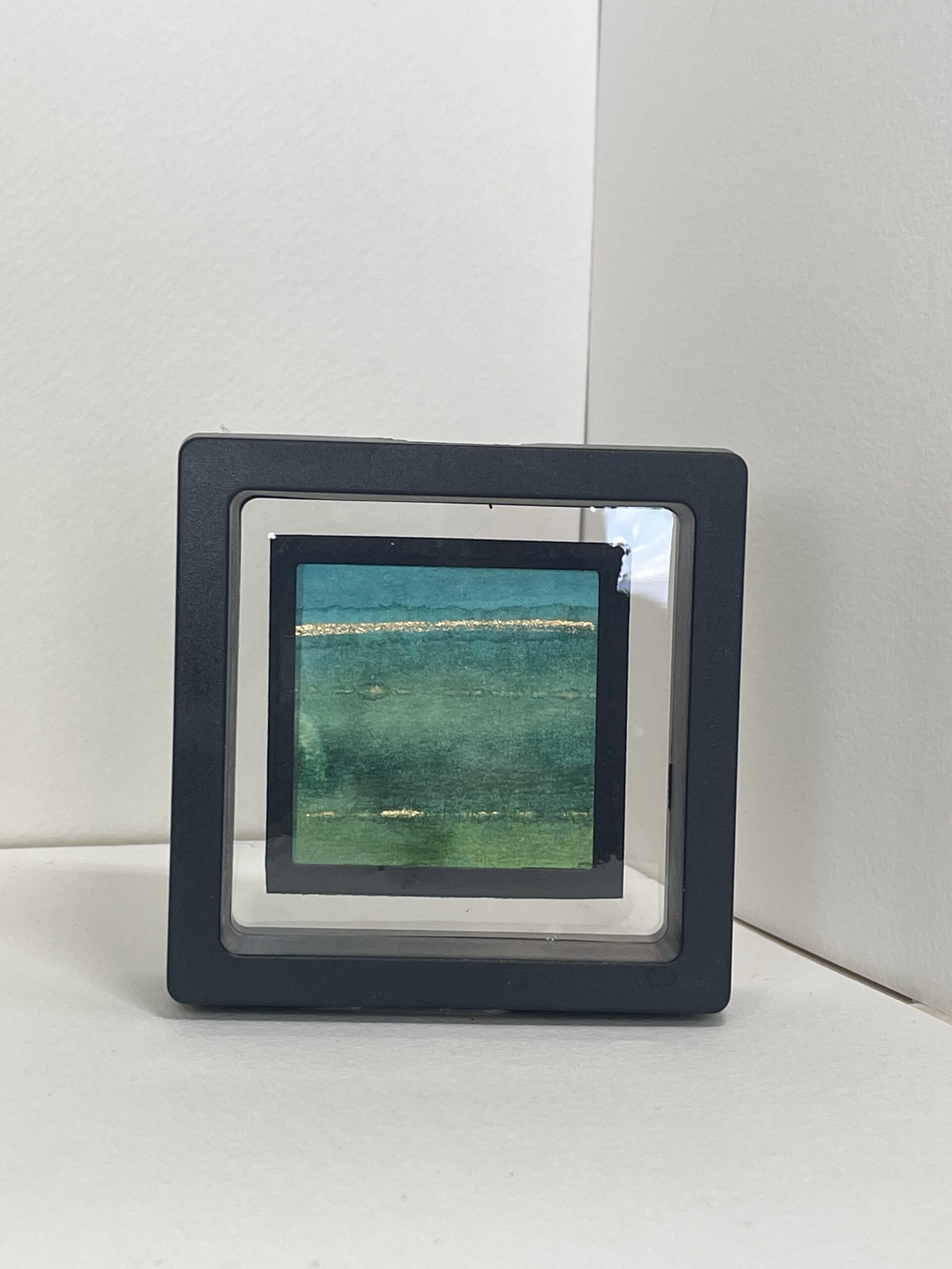 NZ Tauranga artist landscape ink miniature. NZ MADE