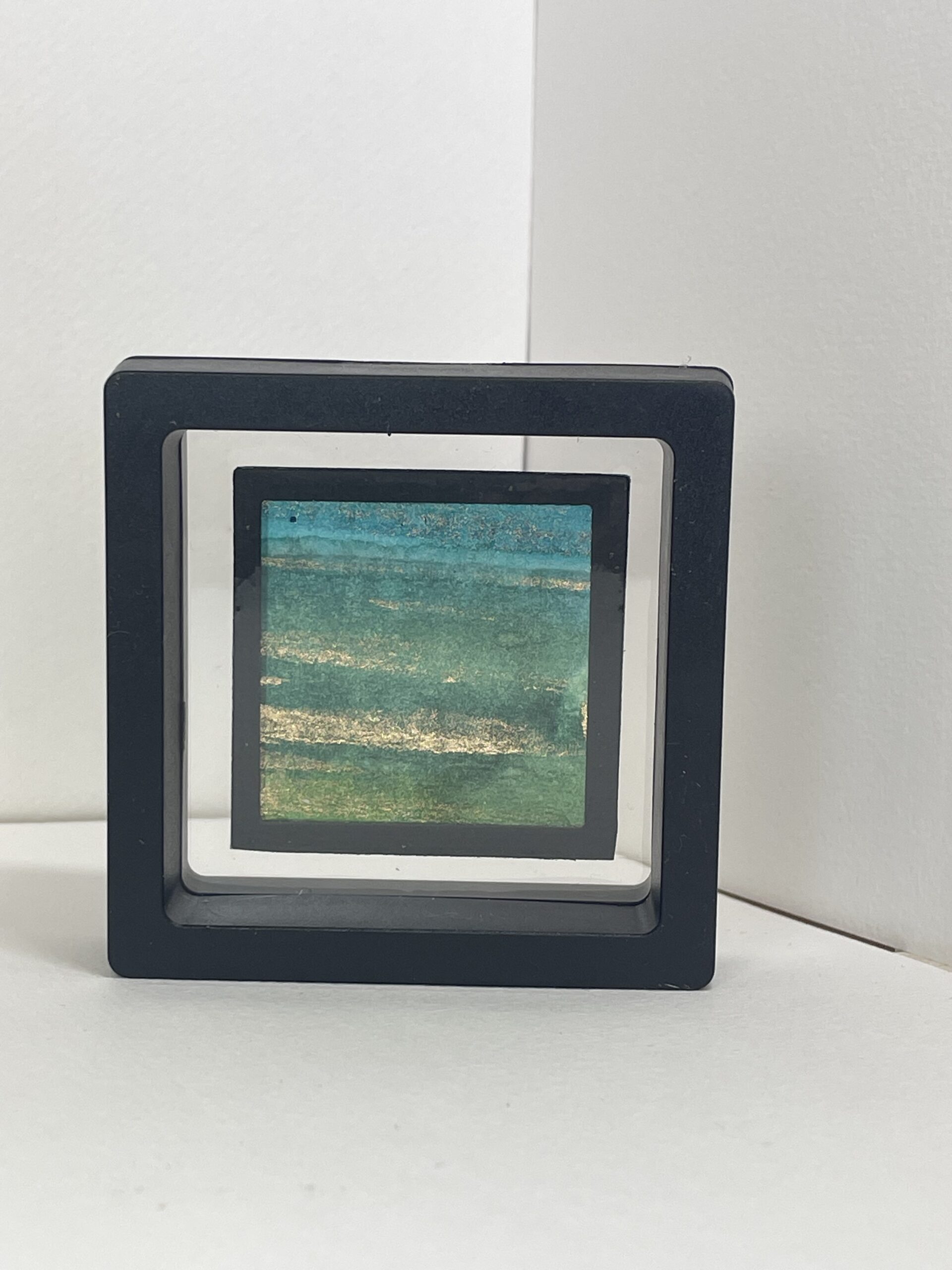 NZ Tauranga artist landscape ink miniature. NZ MADE