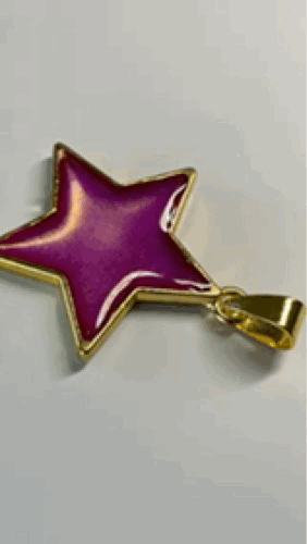 A sparkly pink star pendant perfect for Mother's Day.