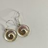 Orange-pink chameleon spiral hand made earrings in NZ” from Bulk EditSilvery red spiral hand made earrings in NZ SS925 hooks
