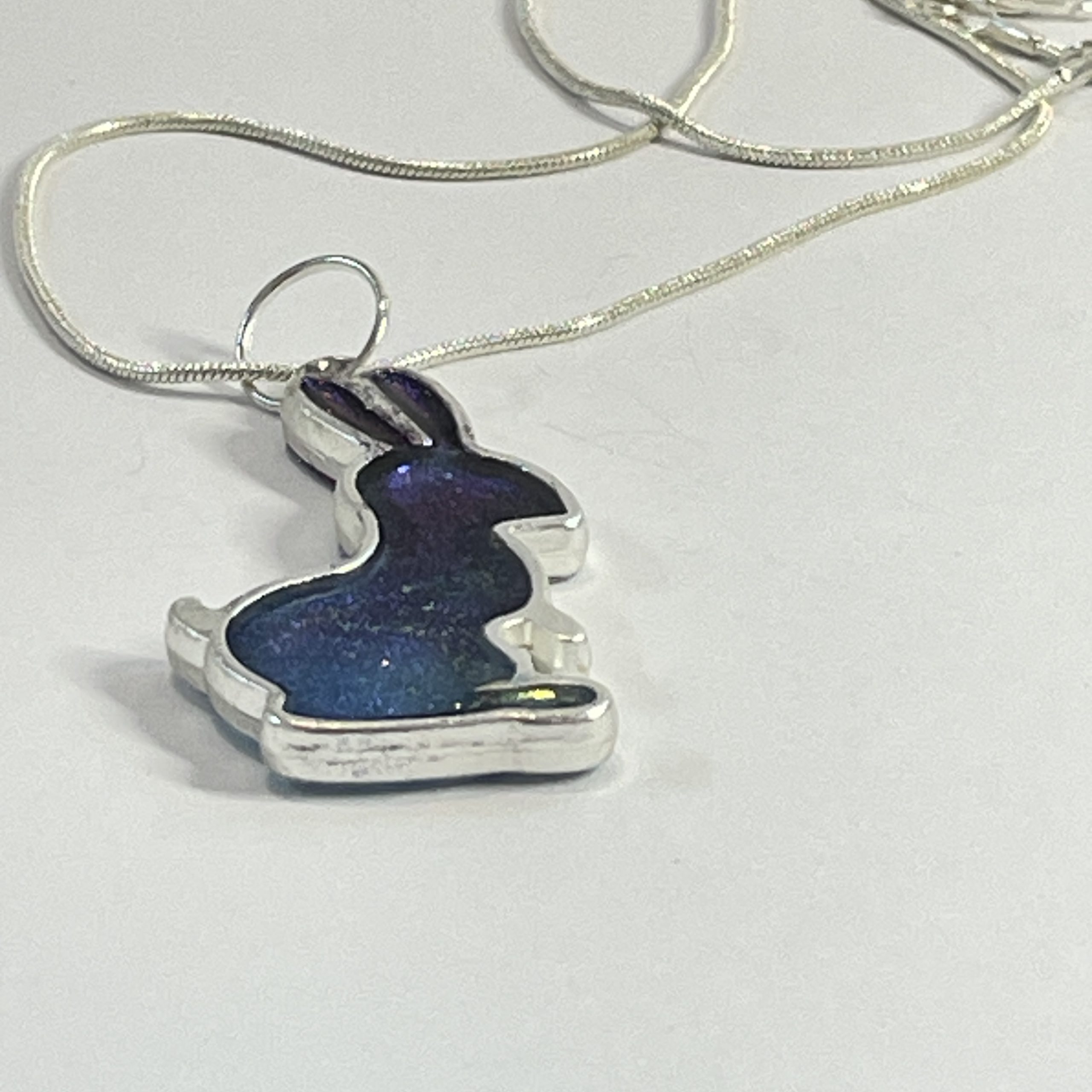 Hand made NZ Pendant bunny rabbit jewellery