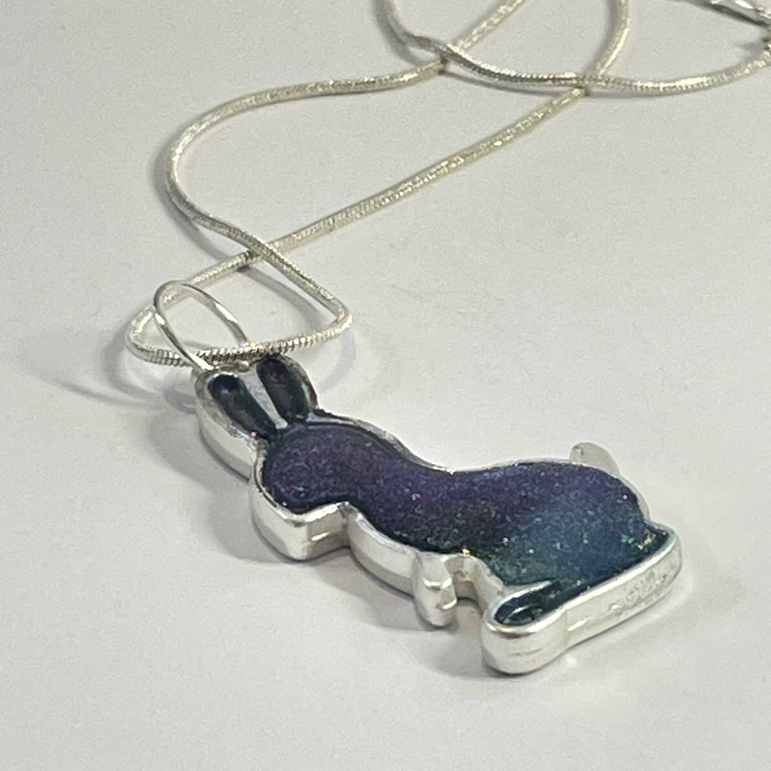Hand made NZ Pendant bunny rabbit jewellery