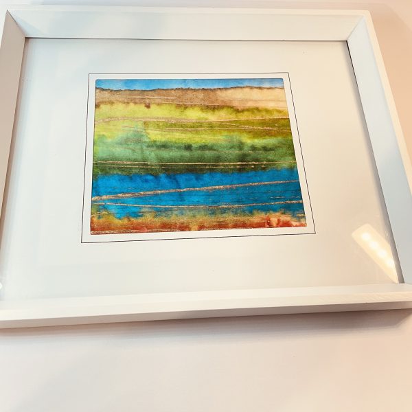 NZ original landscape art "Lake Dunstan Autumn"
