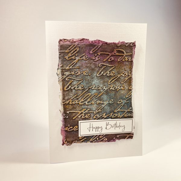 Hand made Happy Birthday Card