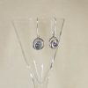 Hand painted spiral earrings, NZ original jewellery
