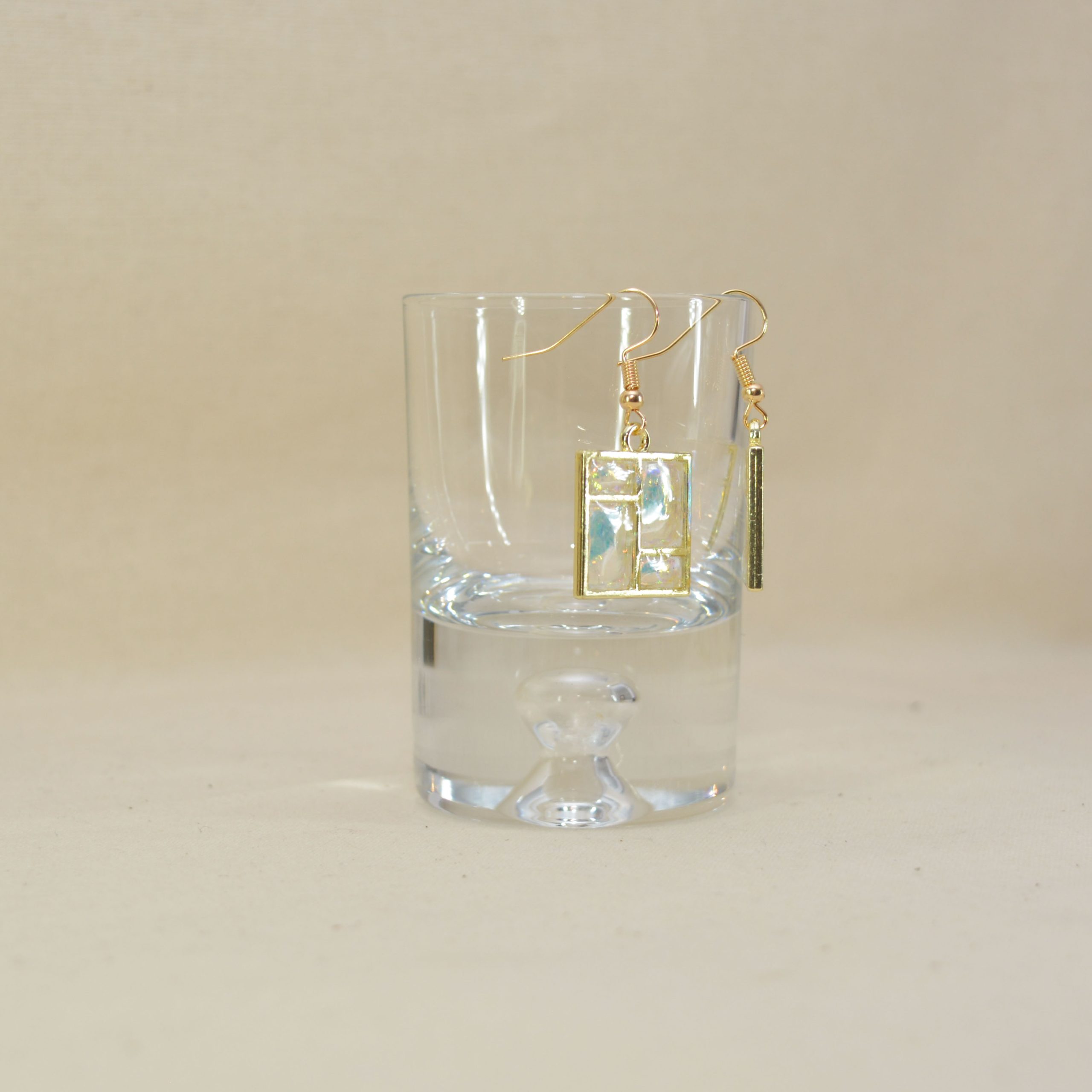 Hand made mini window earrings, Tauranga NZ