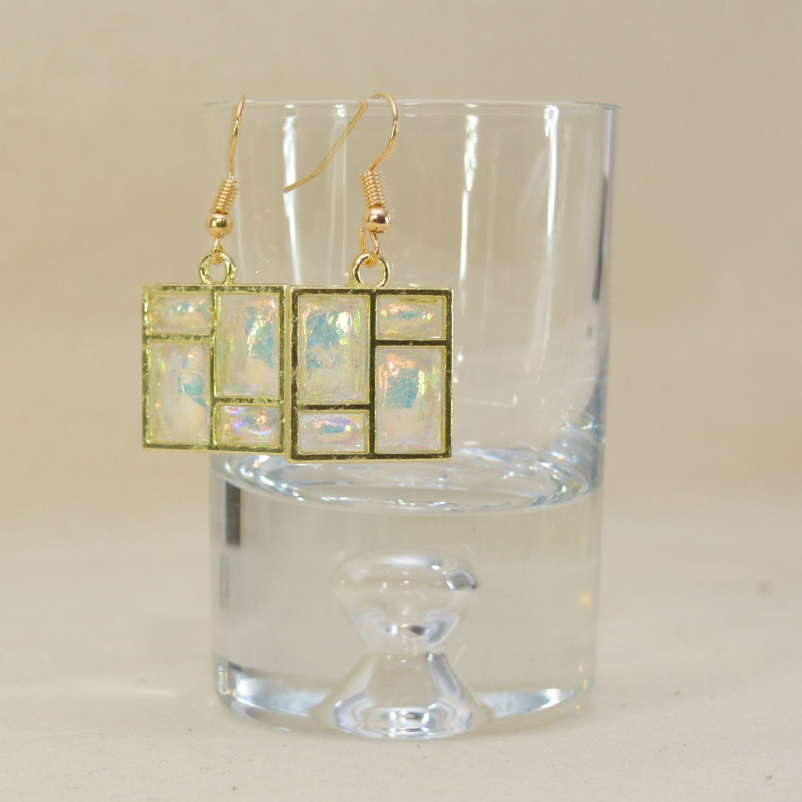 Hand made mini window earrings, Tauranga NZ