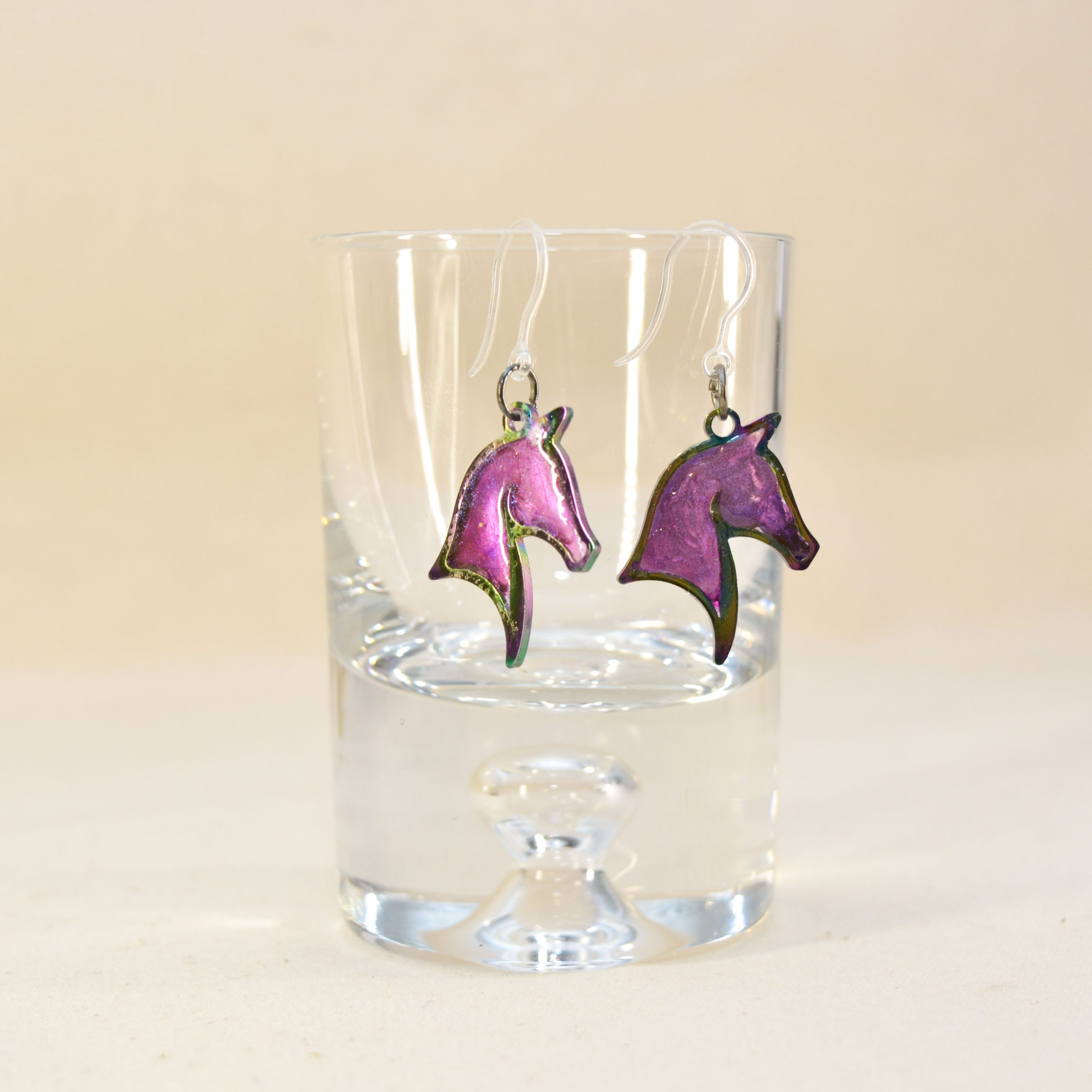 Hand made horse earrings, Tauranga NZ