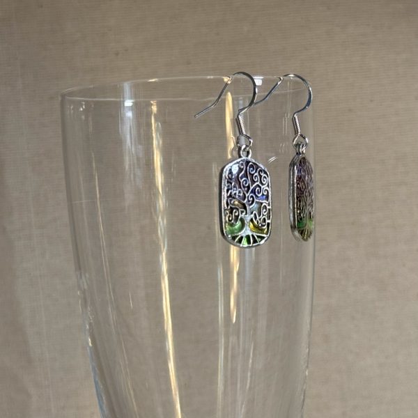 Hand made tree of life earrings