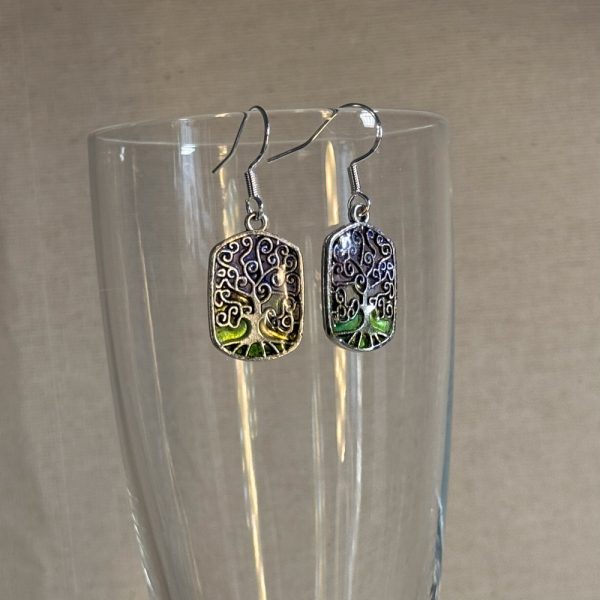 Hand made tree of life earrings