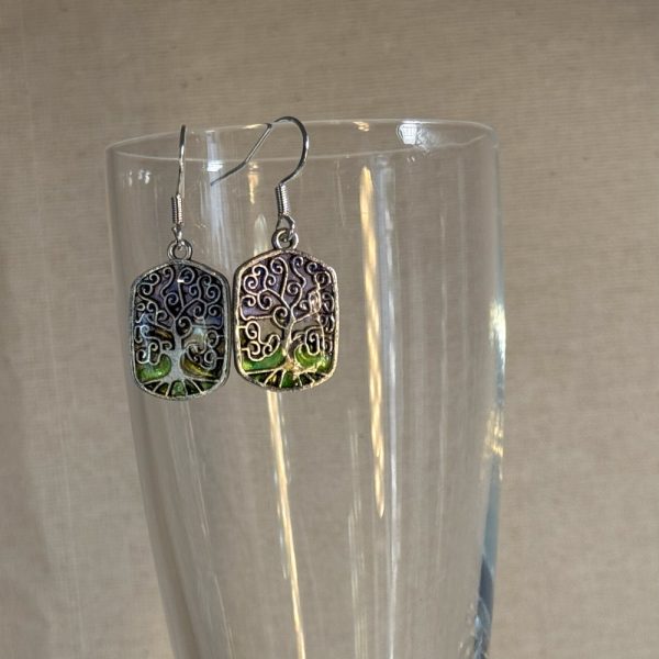 Hand made tree of life earrings