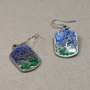 Hand made tree of life earrings
