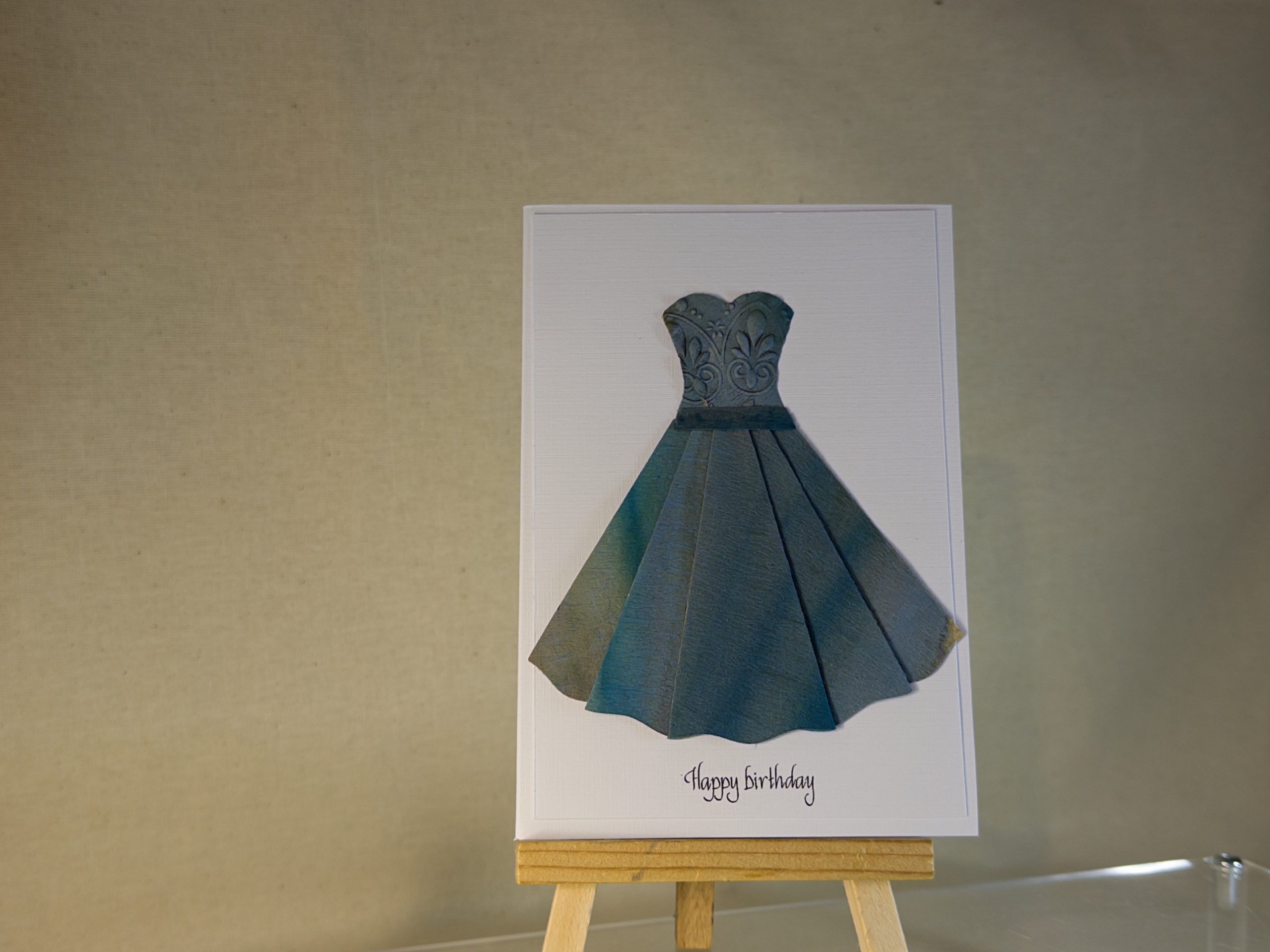 hand made greeting card with hand made embossed dress IDG_20251005_112103_009