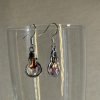 Silvery light bulb earrings 925 silver hooks Silvery light bulb earrings 925 silver hooks