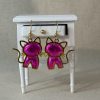 Hand made cat earrings, art for ears, miniature cat earrings