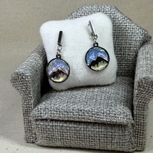 Hand made NZ mini mountain earrings