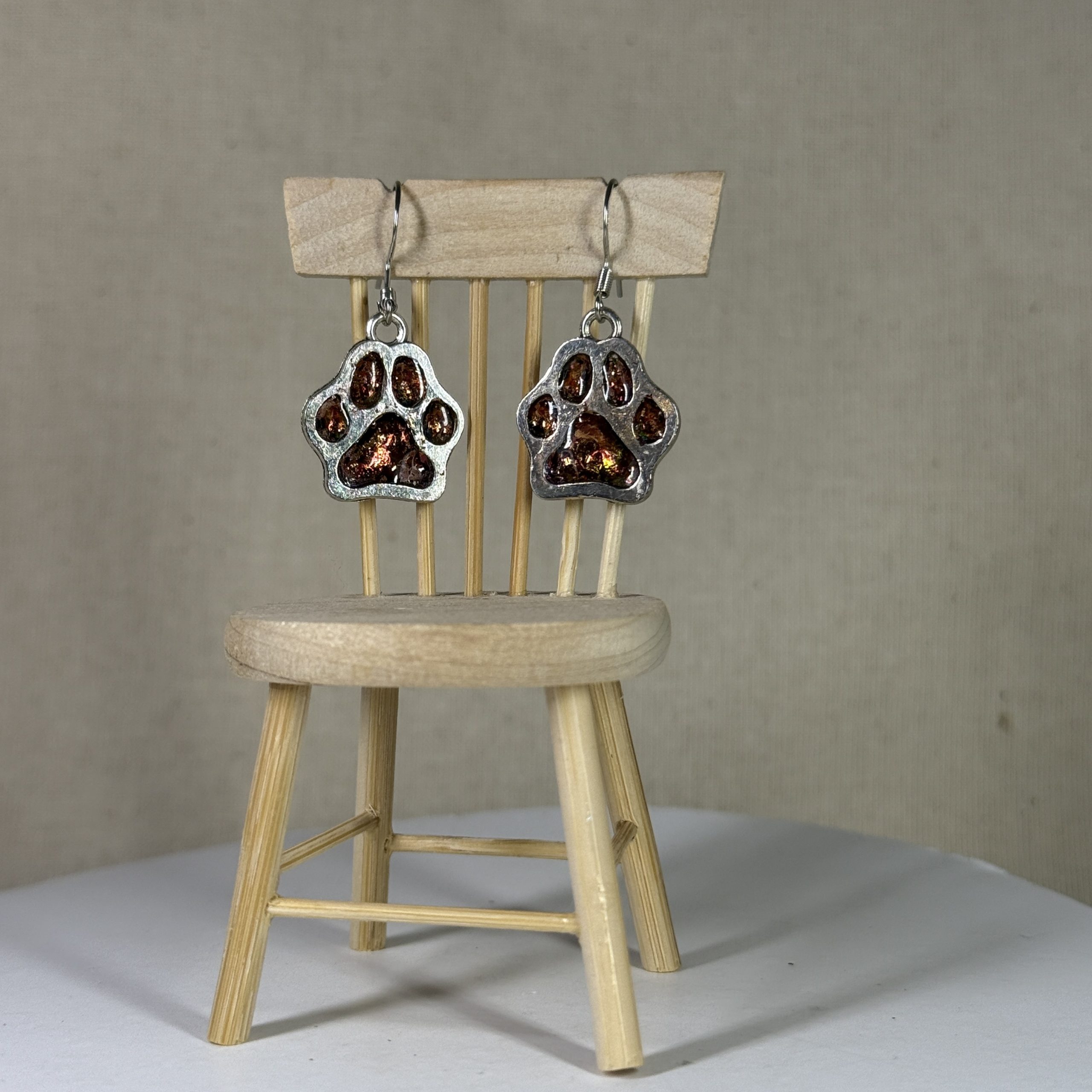 NZ Animal Jewellery Paw Print Earrings