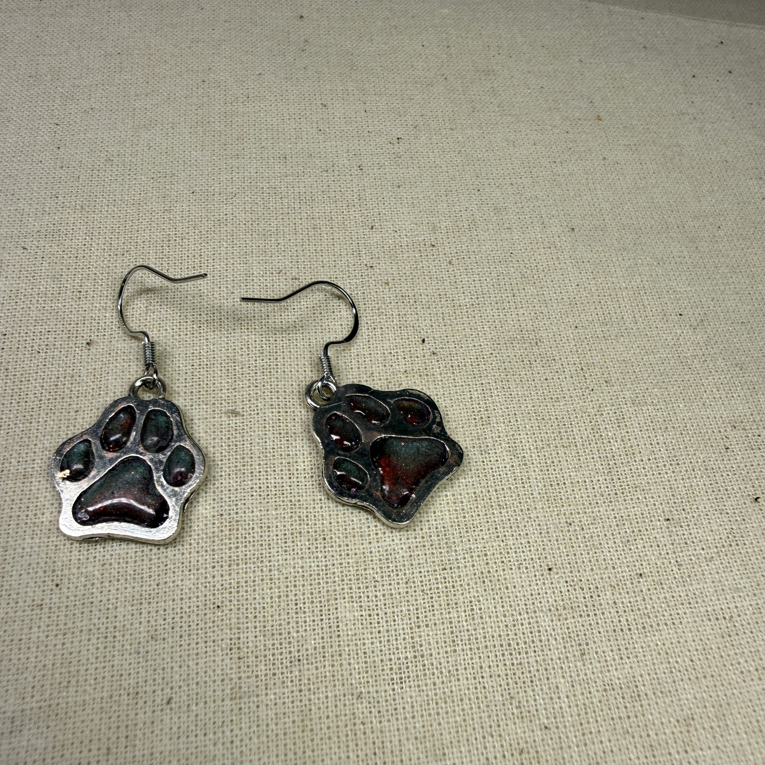 NZ Animal Jewellery Paw Print Earrings