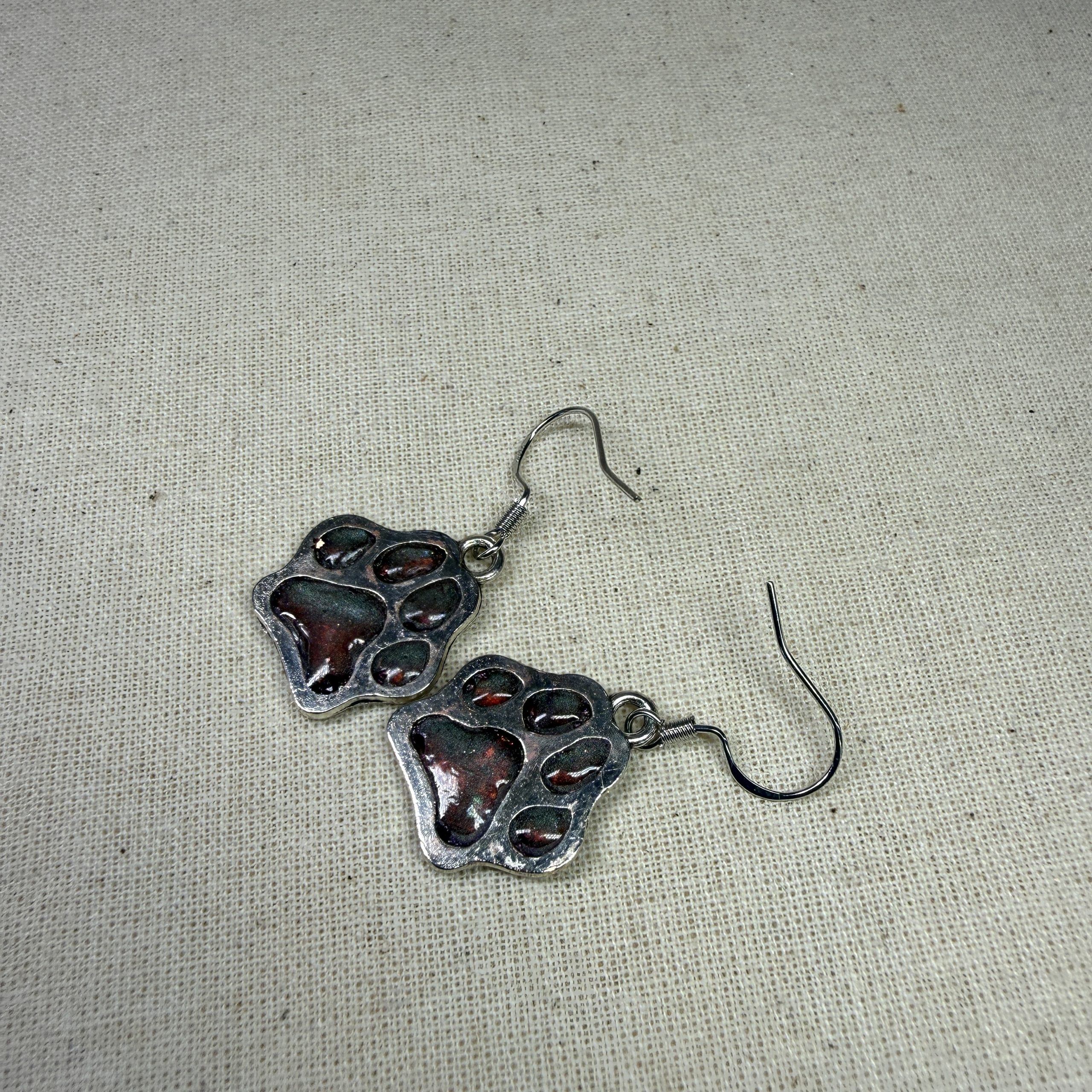 NZ Animal Jewellery Paw Print Earrings